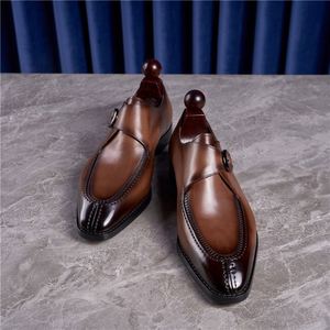 Mocassins à lacets pour hommes de style britannique, décontractés et élégants, en cuir brillant, à bout carré, respirants, légers et antidérapants - Product Image 2