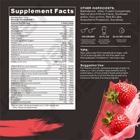 Poudre de prise de masse hypercalorique JBY OEM ODM 907g en pot, supplément protéiné pour la prise de poids avec protéines de lactosérum pour le développement musculaire