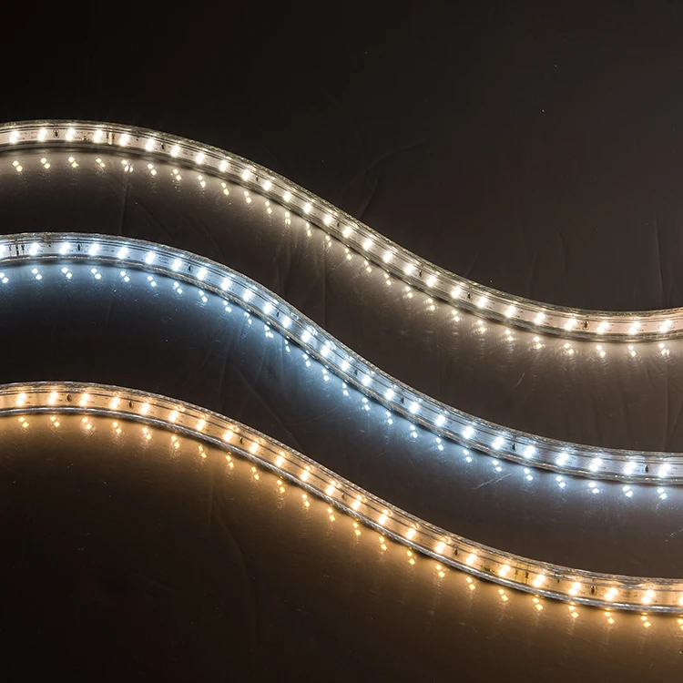 Professional Factory IP65 Outdoor Rohs Certified AC 220v 2700-6500k 120D SMD2835 Led Strip Light Led Rope Lamp · image 4