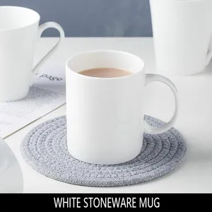 Popular Diy Gift Sublimation Custom Logo Print 11oz Simple White Blank Coffee Cups Ceramic Mug White For Sublimation Printing