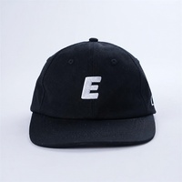 Petjes met kleine gebogen klep, ongestructureerde 'dad hats', 6-delige baseballcap met aangepaste borduurlogo