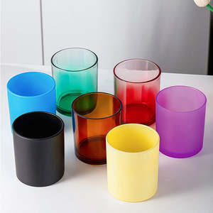 Offre Spéciale – Pot à Bougie en Verre Cylindrique Givré Personnalisable (220ml, 315ml, 430ml) avec Couvercle en Métal ou Bois - Product Image 6