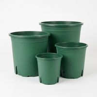 Grands pots de fleurs en plastique PP pour l'intérieur et l'extérieur, trou de drainage, légers, durables, capacité de 0,5 à 33 L, design moderne