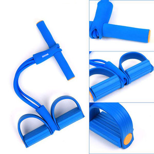 Venta al por mayor de entrenamiento en casa elástico para sentarse cuerda de tracción con pedal para Yoga Pilates bandas de ejercicio - Product Image 4