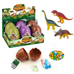 Huevos de Pascua de plástico rellenos <span class=keywords><strong>sorpresa</strong></span>, mini dinosaurios, juguetes y dulces para tiendas de postres, mercados de alimentos al por mayor y distribuidores de dulces - Product Image 2