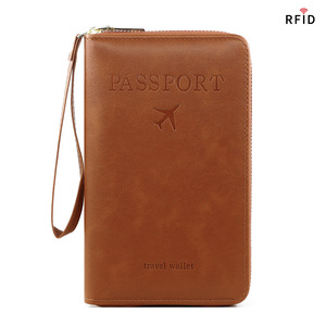 IStapromo Gifts Wholesale Pu Leather Luggage Tag Passport Holder Custom Cover Travel Holder <b>RFID</b> <b>Blocking</b> Passport <b>Wallet</b> - Product Image 6
