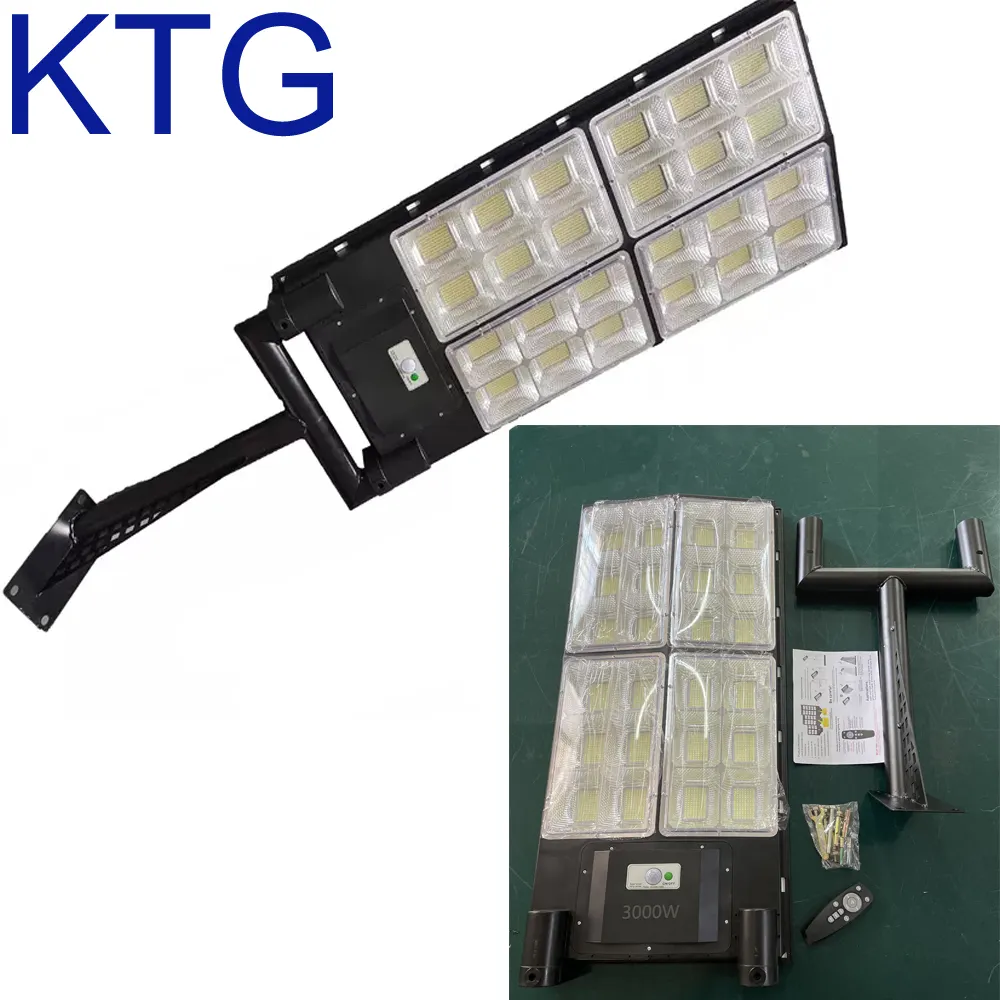 Luz Đèn Led Năng Lượng Mặt Trời Ngoại Thất 3000W Đèn Đường Năng Lượng Mặt Trời Sân Vận Động Rộng Năng Lượng Mặt Trời 2000W 5000W Với Lạnh Ấm