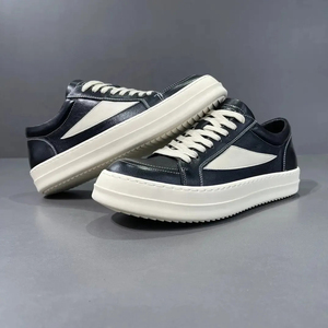 Designer Men's <b>Casual</b> <b>Shoes</b> Genuine Leather Retro Low Top Chunky Skateboard Inspired for Year-Round Sports Street Spring Winter - Product Image 3
