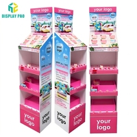 Présentoirs de vente au détail en PVC pour supermarchés, présentoirs autoportants pour vernis à ongles et cosmétiques, fabriqués en usine