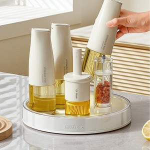 Plateau rotatif pour organiser le maquillage avec rangement pour cosmétiques et produits de soin de la peau - Product Image 2