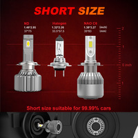 Ampoule automobile ND 140W 2000Lm Cool 9005 H4 H7 H11 Kit de phares de voiture à LED 12V Focos Bombillos Led H4 Modèle X5