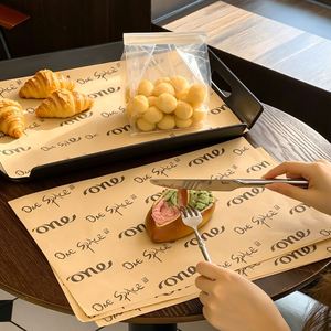 Customized Food Grade Disposable Grease Proof Waterproof Baking <b>Paper</b> Biodegradable Packaging for Bakery Cheese Cakes - Product Image 3