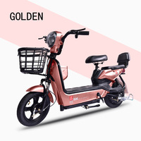 Çok Satan Golden Eagle 350W Fırçasız Motorlu Elektrikli Bisiklet 3 Vitesli LED Ekranlı Arka Göbek Motorlu Ön/Arka Kampana Frenler 12/20Ah