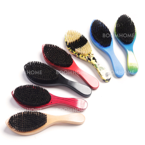 Brosse et <span class=keywords><strong>peigne</strong></span> à <span class=keywords><strong>barbe</strong></span> 100% poils <span class=keywords><strong>de</strong></span> <span class=keywords><strong>sanglier</strong></span> doux, manche en bois, personnalisé pour ondulations 360, pour hommes, logo laser, couleur personnalisée, fabrication naturelle - Product Image 3