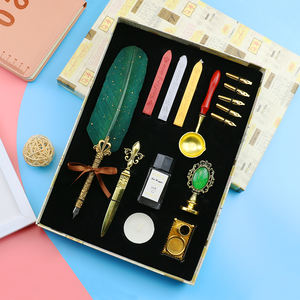 ปากกาหมึกซึมนกยูงคุณภาพสูง,ชุดปากกาพู่กันและปากกาลูกลื่นสำหรับขาย - Product Image 2