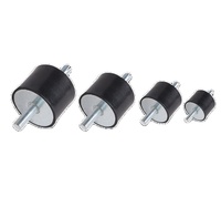 Support anti-vibration silencieux en NBR de type mâle, fabriqué en Chine, avec filetages personnalisés, amortisseur de chocs