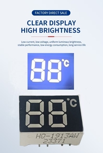 0.19 Inches 2 Bit led <strong>display</strong> <strong>7</strong> <strong>segment</strong> led <strong>display</strong> High Brightness White Led screen <strong>display</strong> with factory price - Product Image 4