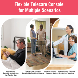 Système de télésanté intelligent WiFi LTE avec bouton d'appel SOS, détection de chute, surveillance de la pression artérielle et appel téléphonique automatique <span class=keywords><strong>pour</strong></span> les soins à domicile des personnes âgées - Product Image 5
