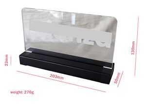 Lámpara LED acrílica con colores RGB Luces nocturnas alimentadas por USB multimodelo para decoración de escritorio y automóvil Logotipo personalizado - Product Image 3