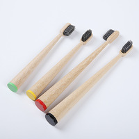 Brosse à dents adulte sonique à manche rond souple au charbon de bois Ecofresh doré haut de gamme interchangeable Offre Spéciale avec étui en bois