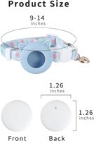 Nouveau collier pour chat AirTag, sangle de cou réglable pour chaton avec étui de suivi anti-perte, conception de sécurité à rupture rapide