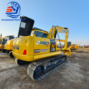 Excavadora de cadenas Komatsu PC130-7 de 13 toneladas usada con cucharón de excavación de 0.6m y motor Cummins - Product Image 2