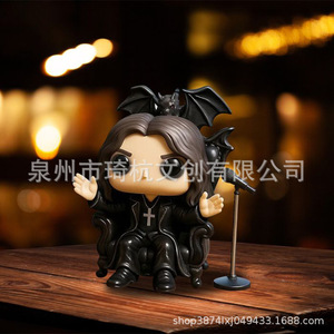 Figura de Anime de Resina, Oz Osborne con Traje de Cuero Negro, con Bate y Micrófono, Juguete Coleccionable de Regalo - Product Image 4