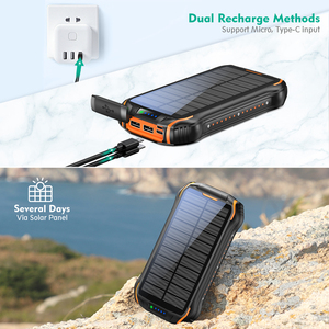 Banque d'alimentation sans fil 26800mAh Chargeur sans fil 20w Charge rapide Type-C pour iPad pour smartphone avec lumière LED - Product Image 2
