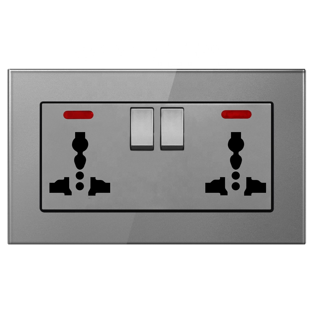 SRAN 13amp قابس متعدد usb اثنين من منافذ 5V 2.1A PC الأبيض 146 مللي متر * 86 مللي متر المقابس والمفاتيح العالمي