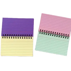 Wholesale Colorful Printing PP Cover Notepad Ring Binder Lined Sticky Notes With 50 Sheets Per Pad In Stock