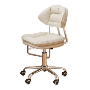 Sillón Ergonómico de Metal para Salón de Belleza, Uñas, Pestañas y Barbería, con Respaldo y Construcción de Acero, para el Hogar, Dormitorio o como Taburete de Vestidor - Product Image 6