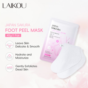 LAIKOU <span class=keywords><strong>Sakura</strong></span> 40g Masque exfoliant hydratant et adoucissant pour les pieds, en sachet, à peler, pour une peau douce - Product Image 2