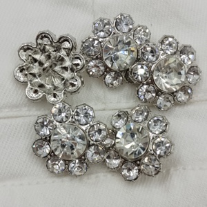 20mm thời trang trang trí rõ ràng Tinh thể thủy tinh nút Thạch Hoa <span class=keywords><strong>Shank</strong></span> nút - Product Image 6