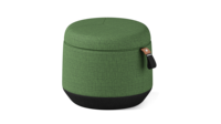 Grand pouf ottoman rond à profil bas, tabouret de salon rembourré pour hall d'entrée et salle d'attente