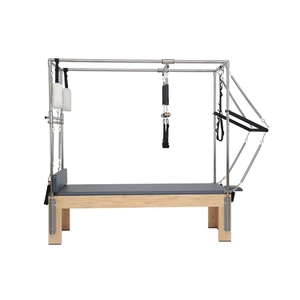 Studio en bois blanc Yoga Pilates Reformer Lit classique Pilates <span class=keywords><strong>Machine</strong></span> avec tour Trapèze Table Cadillac Reformer - Product Image 2