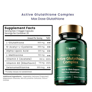 Best Glutathione <b>Capsules</b> 900mg Skin Whitening Antioxidant <b>Liver</b> Detox Cleanse Supplement For Men Women Daily Health Care - Product Image 2