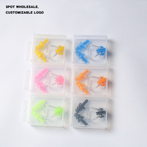 Set di Clip per naso e tappi per le orecchie in Silicone multicolore per bambini scatola di immagazzinaggio impermeabile per il surf in <span class=keywords><strong>piscina</strong></span> e altri sport acquatici - Product Image 3