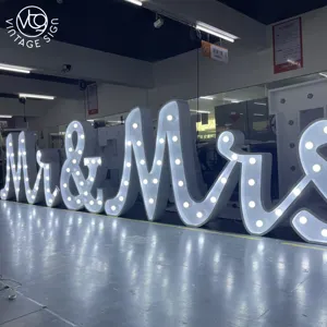 Customized Letter 4ft Big Numbers Giant Light Up Love 3d Lighting Led Marquee Letters With Wholesale Price