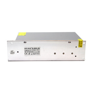 เวลิกา เอส-800-36 36V 800W แหล่งจ่ายไฟแบบสวิตชิ่งเอาต์พุตเดี่ยวในร่มสำหรับจอแสดงผล LED แถบแสงการตรวจสอบความปลอดภัย - Product Image 1