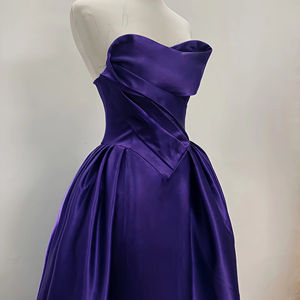 Luxury Strapless Silk Evening <b>Ball</b> Gown Elegant Couture Dress Made in Vietnam Custom OEM ODM - Product Image 1