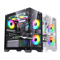 Lovingcool Mid Tower coque d'ordinateur puissant AC MicroATX forme Esports atmosphère CP refroidisseur bureau verre acrylique pour jeu PC