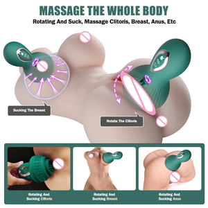 AIERSHA7周波数充電式成人女性大人のおもちゃ回転舌なめる胸と乳首振動ポンプ - Product Image 3