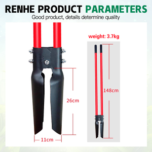नए डिजाइन हीव ड्यूटी खुदाई उपकरण स्टील स्पैड गार्डन ट्रांसप्लाटर पोस्ट होल डिगर हैंडल के साथ हैंडल - Product Image 2