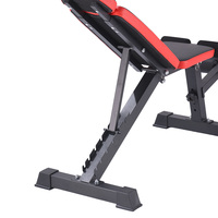 Katlanabilir Çok Pozisyonlu Sırt Dayamalı Ayarlanabilir Fitness Ekipmanı Vücut Kas Geliştirme Ağırlık Sehpası