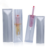 Emballage individuel en sachet en aluminium argenté transparent pour aiguilles à eau