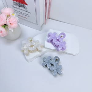 סיטונאי מודרני 8 ס "מ צבע פלסטיק פרח גדול טופר אופנה אבזר לנשים ונערות לשימוש יומיומי - Product Image 5