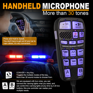 <span class=keywords><strong>12V</strong></span> /24V 200W Polices Siren Hiệu Suất Cao Xe Loud Siren Khuếch Đại Loa Sừng Cho Xe Cứu Thương Cháy Tuck - Product Image 4