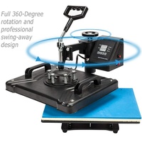 Rubysub Double Affichage Machine 9 dans 1 Machine Combinée De Presse De La Chaleur pour Tasse De t-shirt Chapeau Plaque