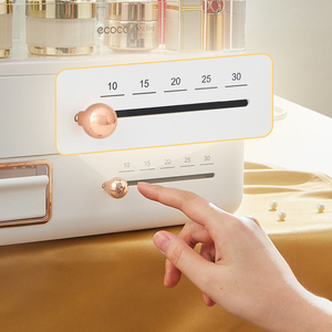 Greenside Hiện Đại Trang Điểm Tổ Chức Thêm Lớn Ánh Sáng Sang Trọng Pet Nhựa <span class=keywords><strong>Container</strong></span> Với Ngăn Kéo Sản Phẩm Mới Mỹ Phẩm Lưu Trữ Hộp - Product Image 3