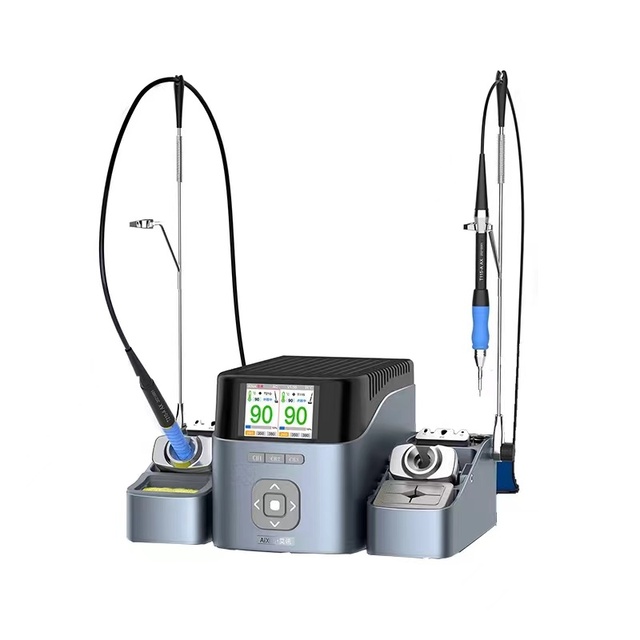 AIXUN T420D Intelligent Double Welding Station With T210 T115 T245 Soldering Handle Soldering Iron Station for Phone PCB Repair